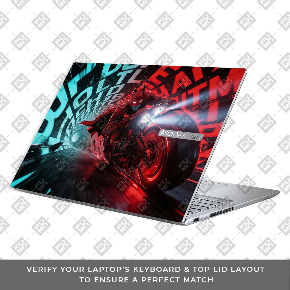 Batman's Cyber Pursuit Asus Vivobook 16X M1603QA 3D Laptop Skin