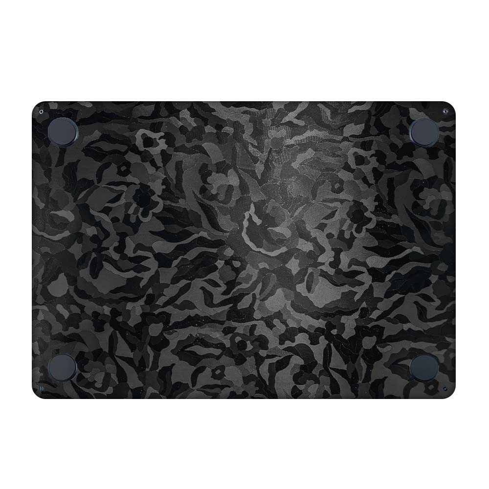 Textured Black Camouflage MacBook Air 15 M2 2023 Laptop Skin