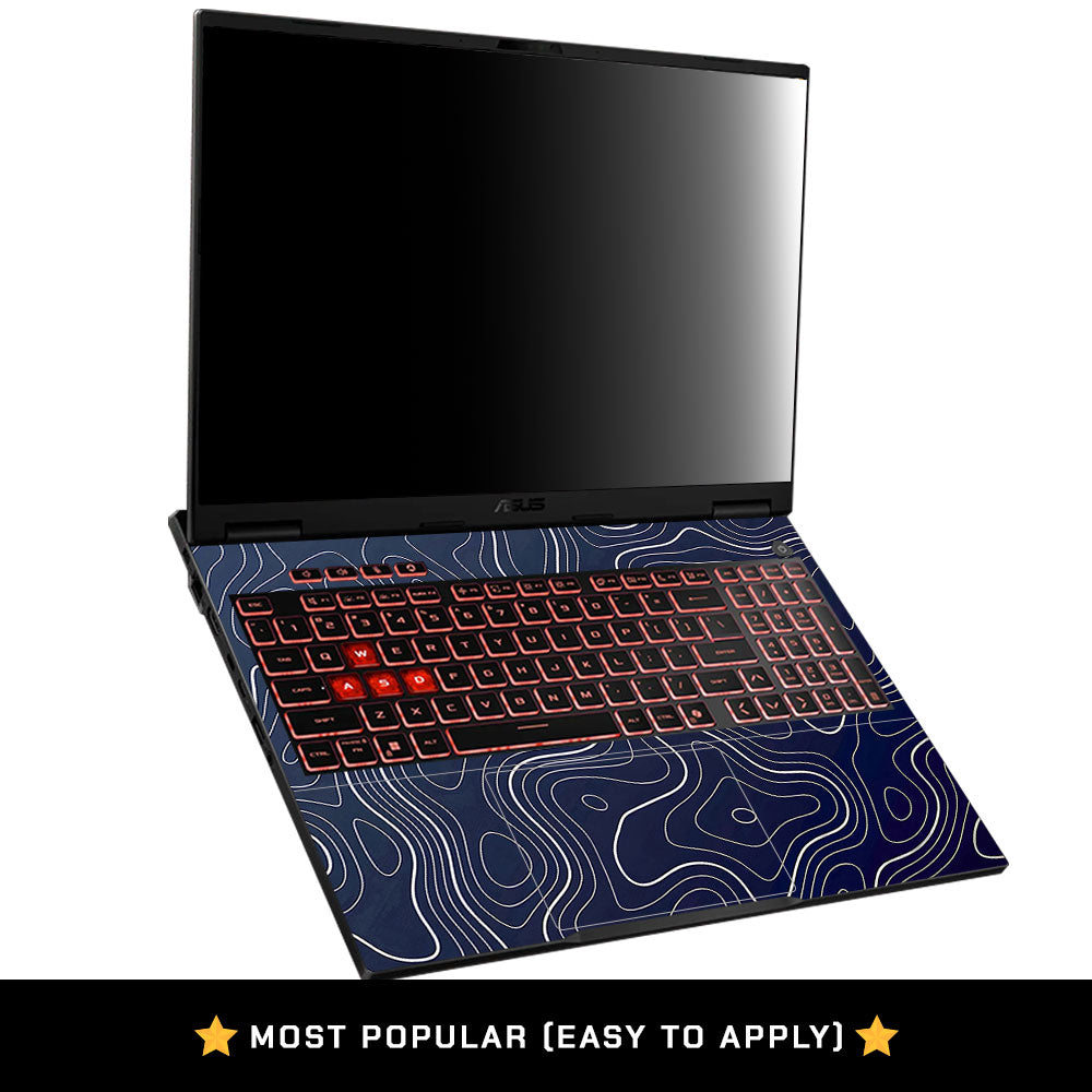 Fluid Lines Design Asus TUF Gaming A16 2025 Laptop Skin