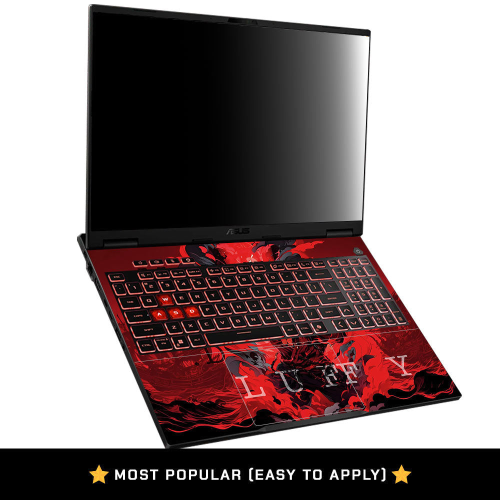 Red King Luffy Asus TUF Gaming A16 2025 Laptop Skin