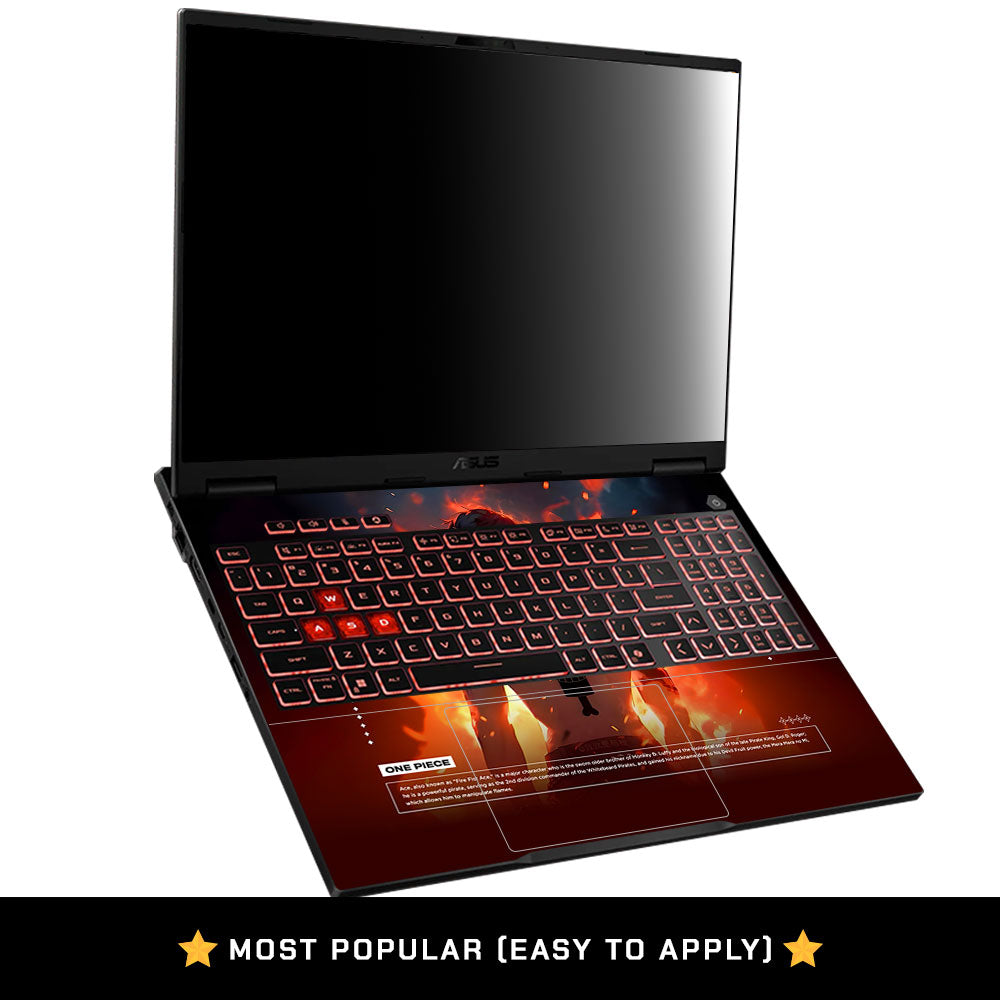 Anime Fire Pirate Asus TUF Gaming A16 2025 Laptop Skin