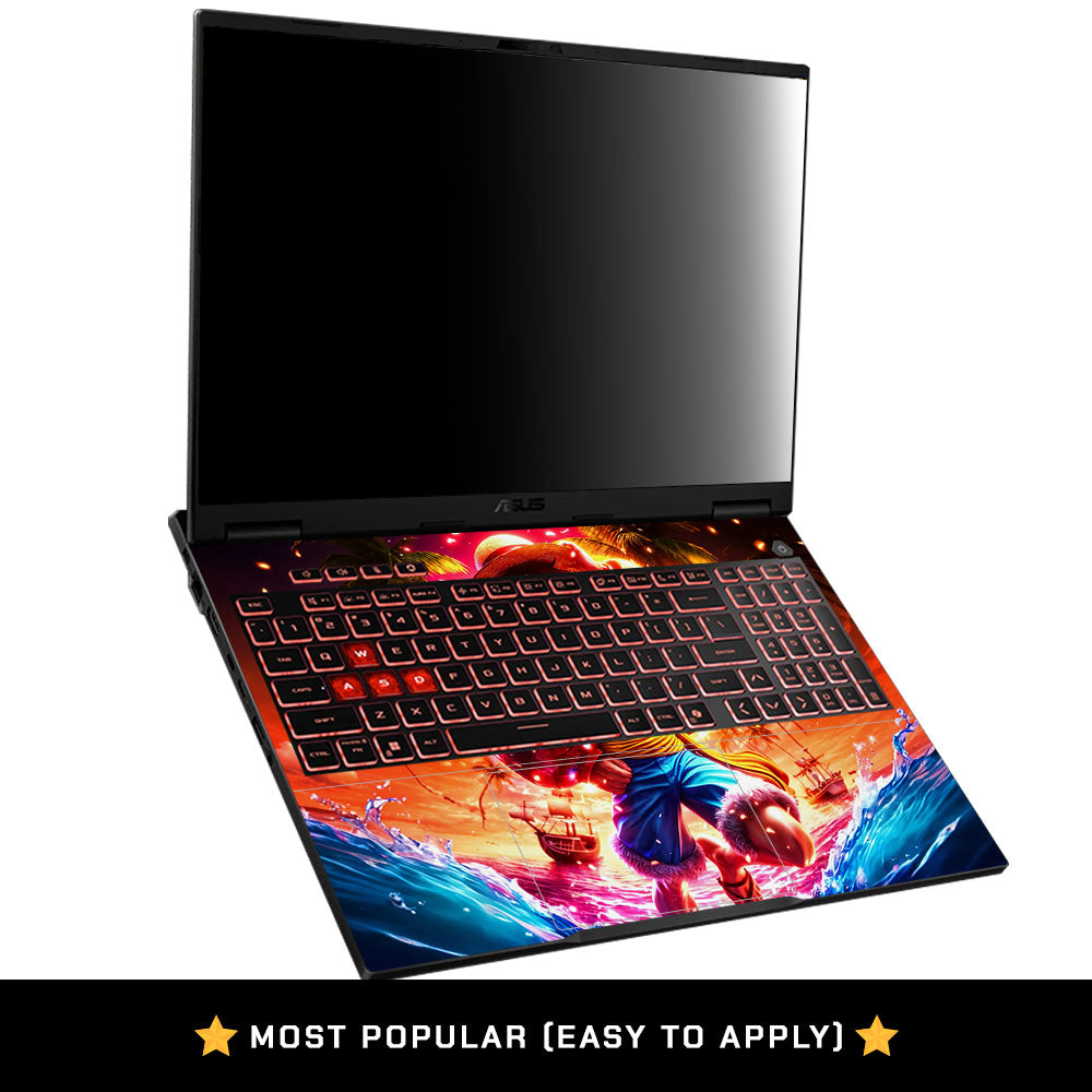 Luffy's Radiant Will Asus TUF Gaming A16 2025 Laptop Skin