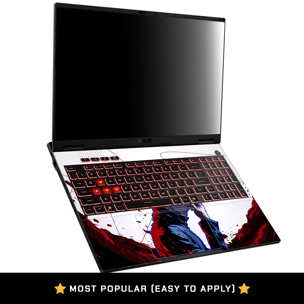 Blue Aura Sorcerer Asus TUF Gaming F16 2025 Laptop Skin