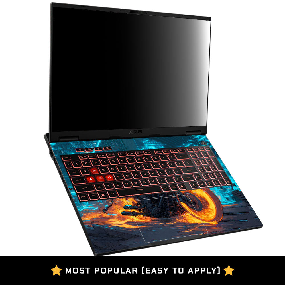 Hellfire Rider Asus TUF Gaming F16 2025 Laptop Skin