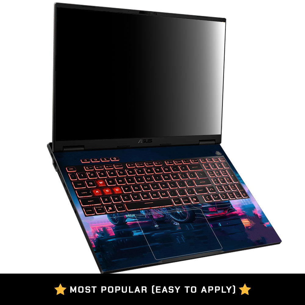 Neon Anime Racer Asus TUF Gaming F16 2025 Laptop Skin