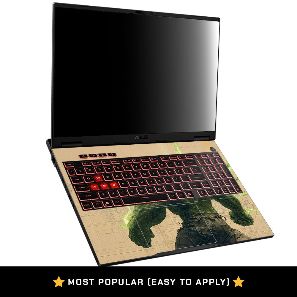 Hulk Unleashed Asus TUF Gaming A16 2025 Laptop Skin