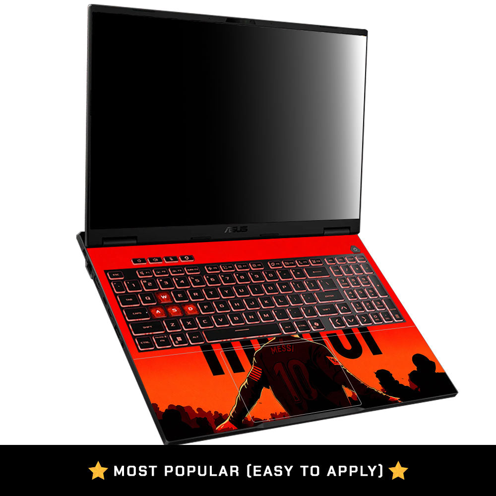 Messi Red Aura Asus TUF Gaming A16 2025 Laptop Skin