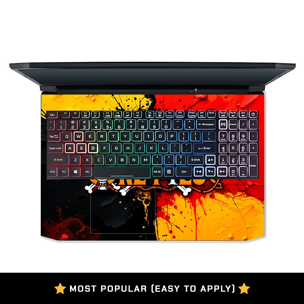 One Piece Paint Splash Acer Nitro 5 AN515 44, 56 Laptop Skin