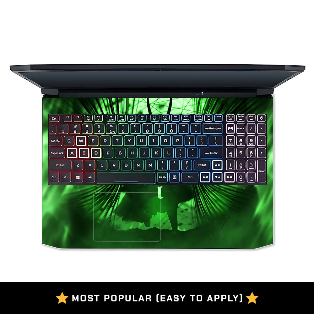Loki's Green Aura Acer Nitro 5 AN515 45, 55, 57 Laptop Skin