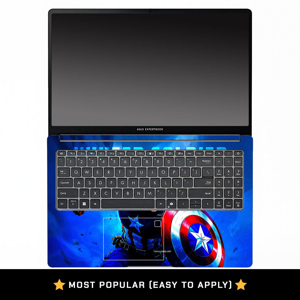 Shield of Justice Captain America Asus ExpertBook P1503 Laptop Skin