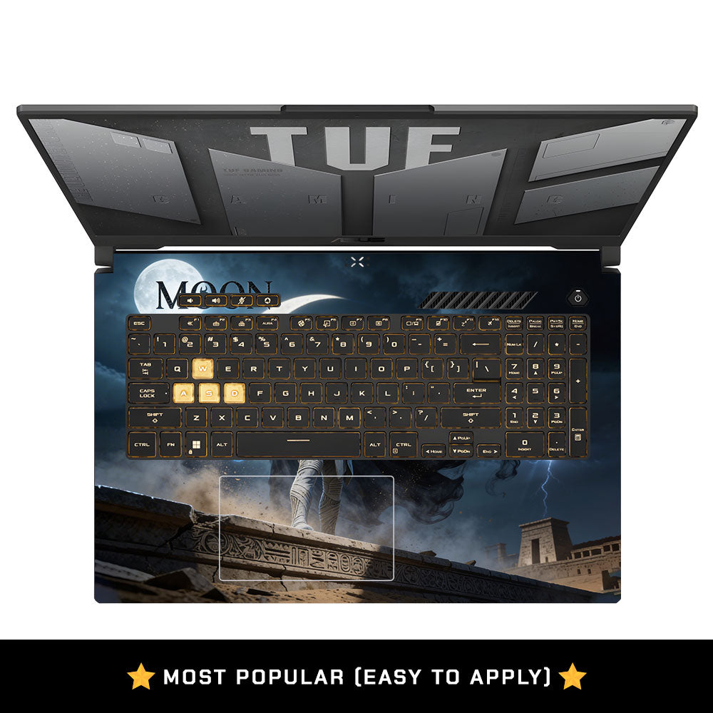 White Moon Vigilante Asus TUF Gaming F17 FX707Z Laptop Skin
