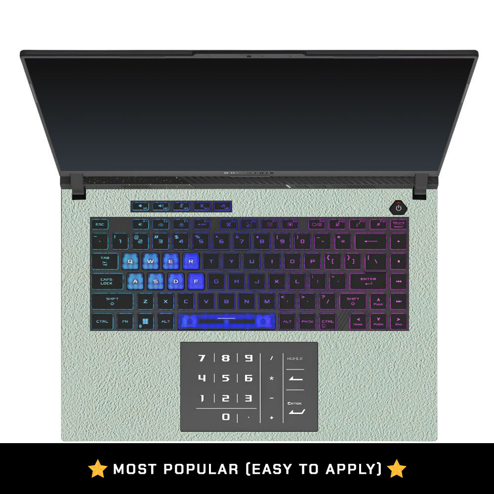 Textured Aqua Stone Asus ROG Strix G16 G614 Laptop Skin