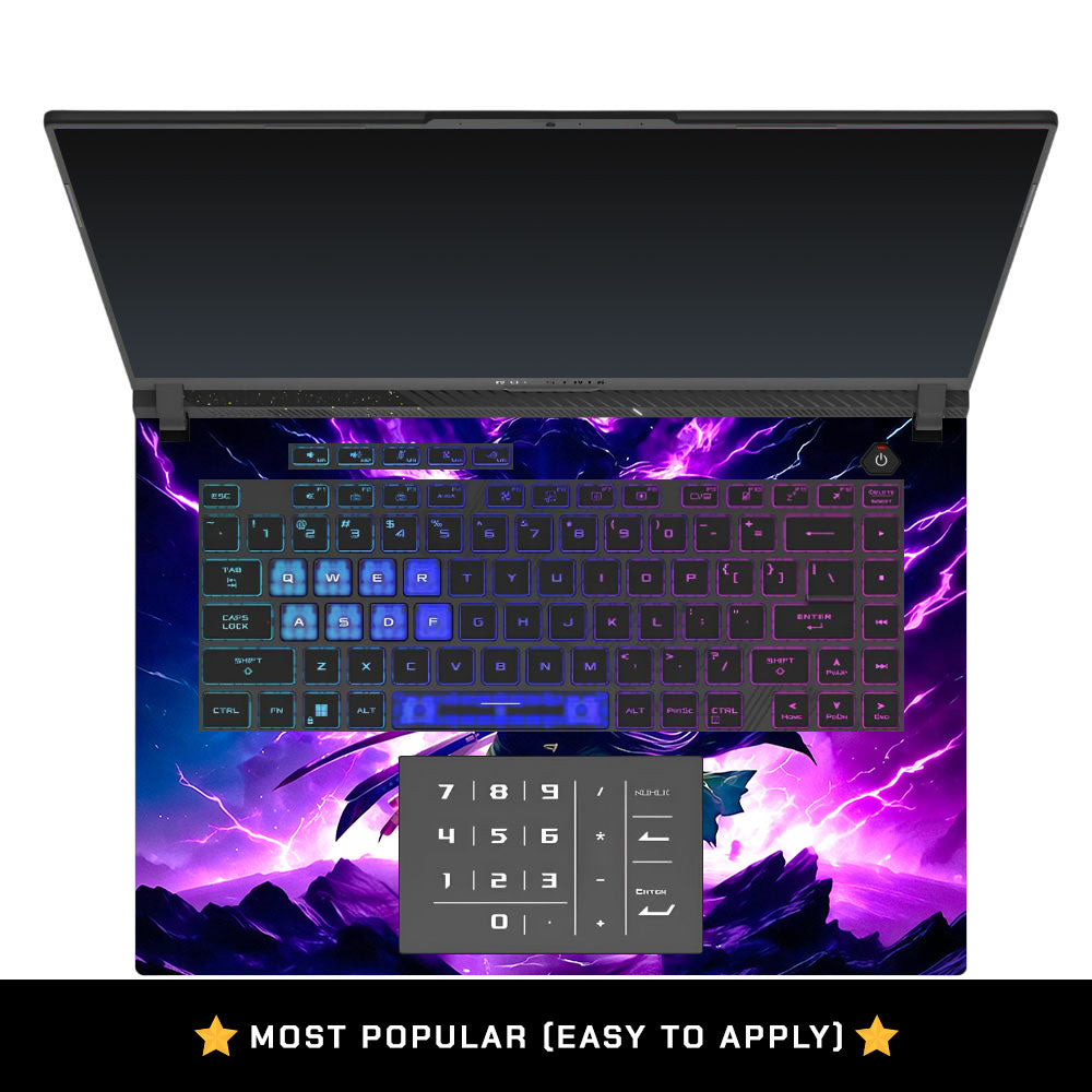 Dark Anime Swordsman Asus ROG Strix G16 G614 Laptop Skin