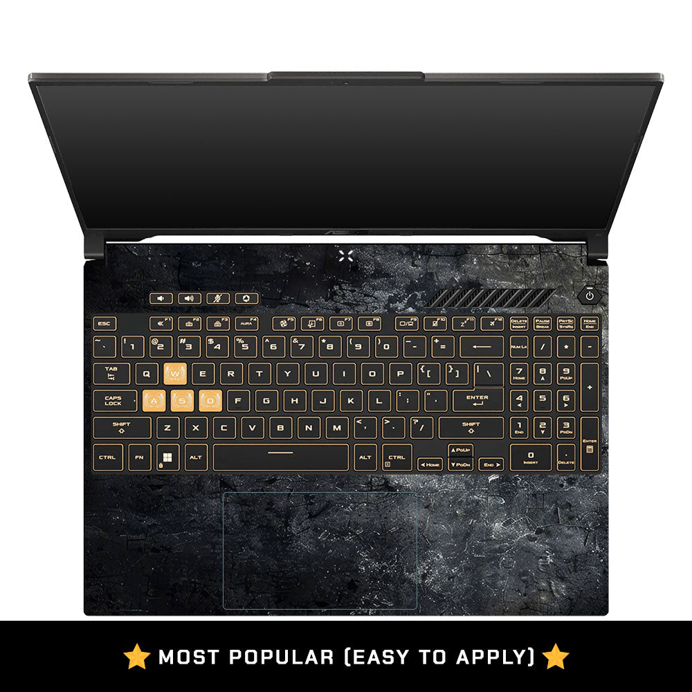 Dark Slate Armor Asus Gaming V16 V3607 Laptop Skin