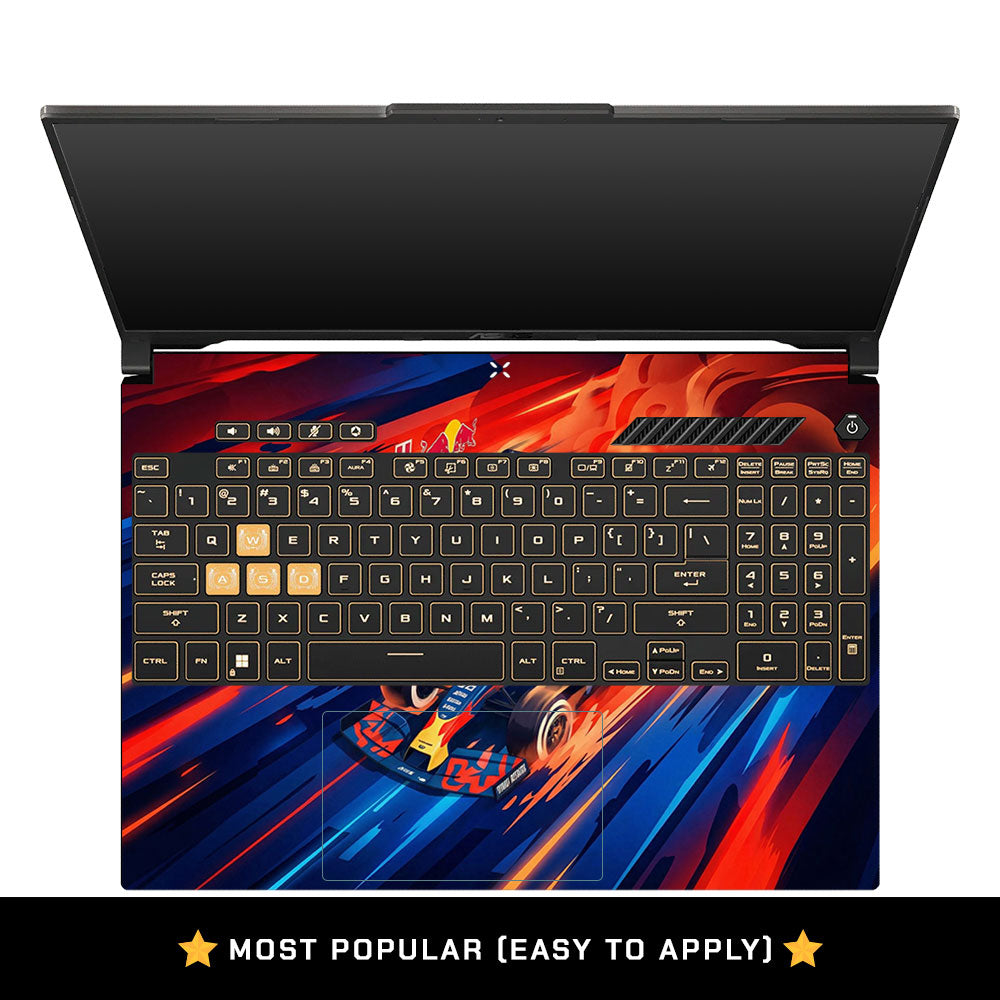 Red Bull Racing Velocity Asus Gaming V16 V3607 Laptop Skin