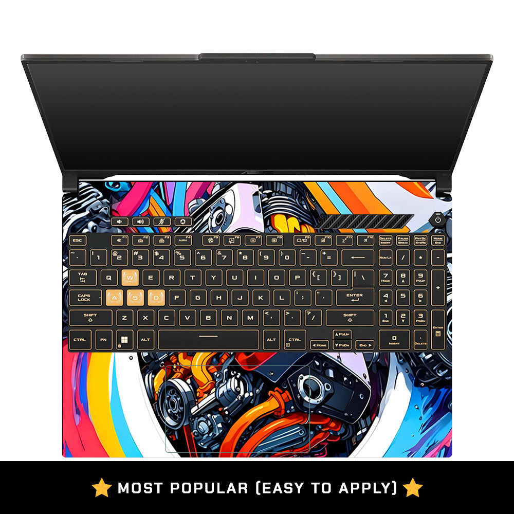 Power in Motion Asus Gaming V16 V3607 Laptop Skin