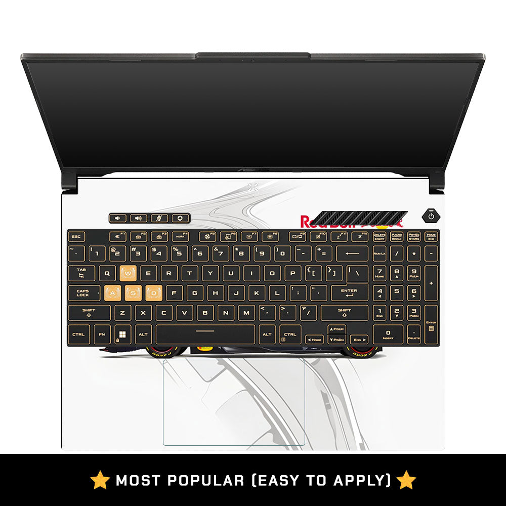 Red Bull Racing in Action Asus Gaming V16 V3607 Laptop Skin