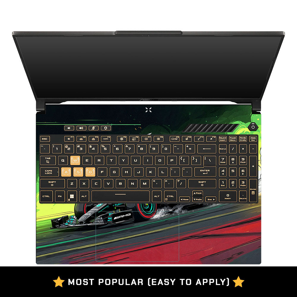 W15 F1 Red Bull x AMG Velocity Asus Gaming V16 V3607 Laptop Skin