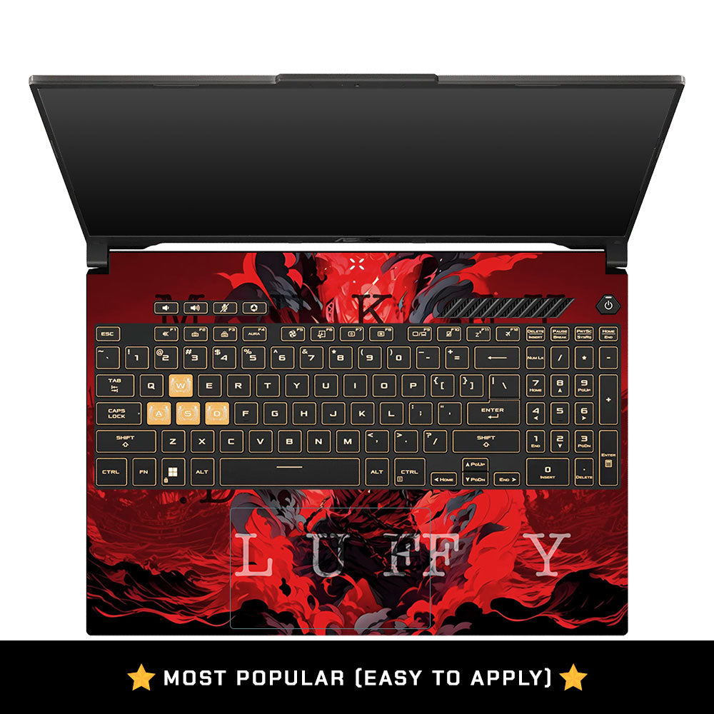 Red King Luffy Asus Gaming V16 V3607 Laptop Skin