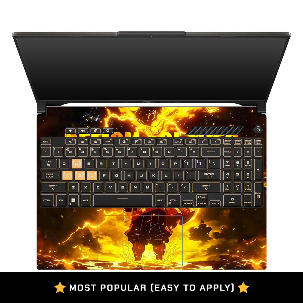 Zenitsu Lightning Strike Asus Gaming V16 V3607 Laptop Skin