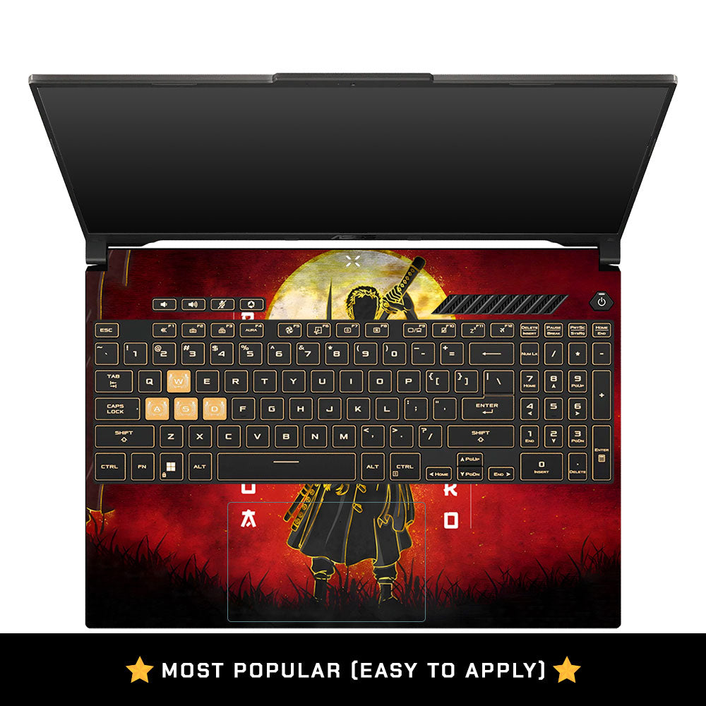 Zoro Under Golden Moon Asus Gaming V16 V3607 Laptop Skin