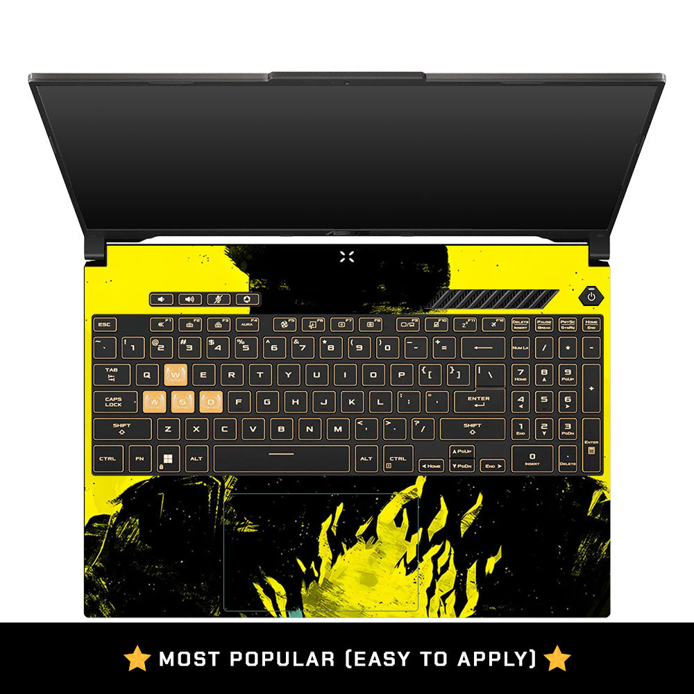 Backlit SAMURAI Jacket Asus Gaming V16 V3607 Laptop Skin
