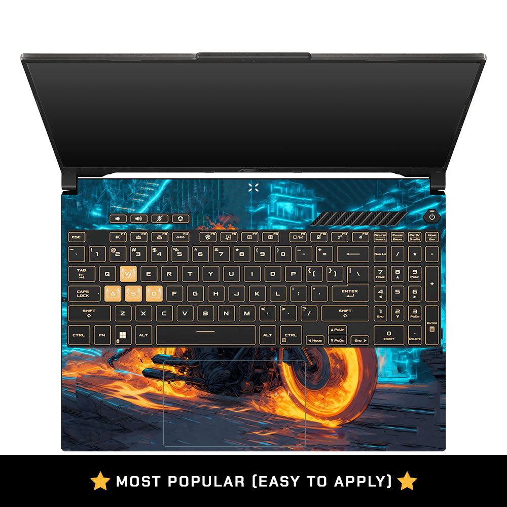 Hellfire Rider Asus Gaming V16 V3607 Laptop Skin