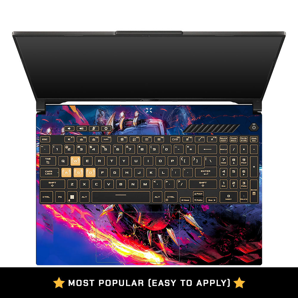 Vibranium Fury Wakandan Charge Asus Gaming V16 V3607 Laptop Skin