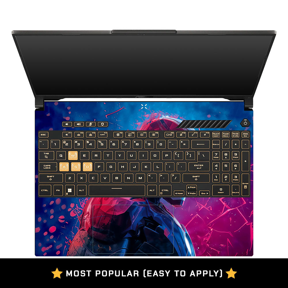Neon Armored Hero Asus Gaming V16 V3607 Laptop Skin