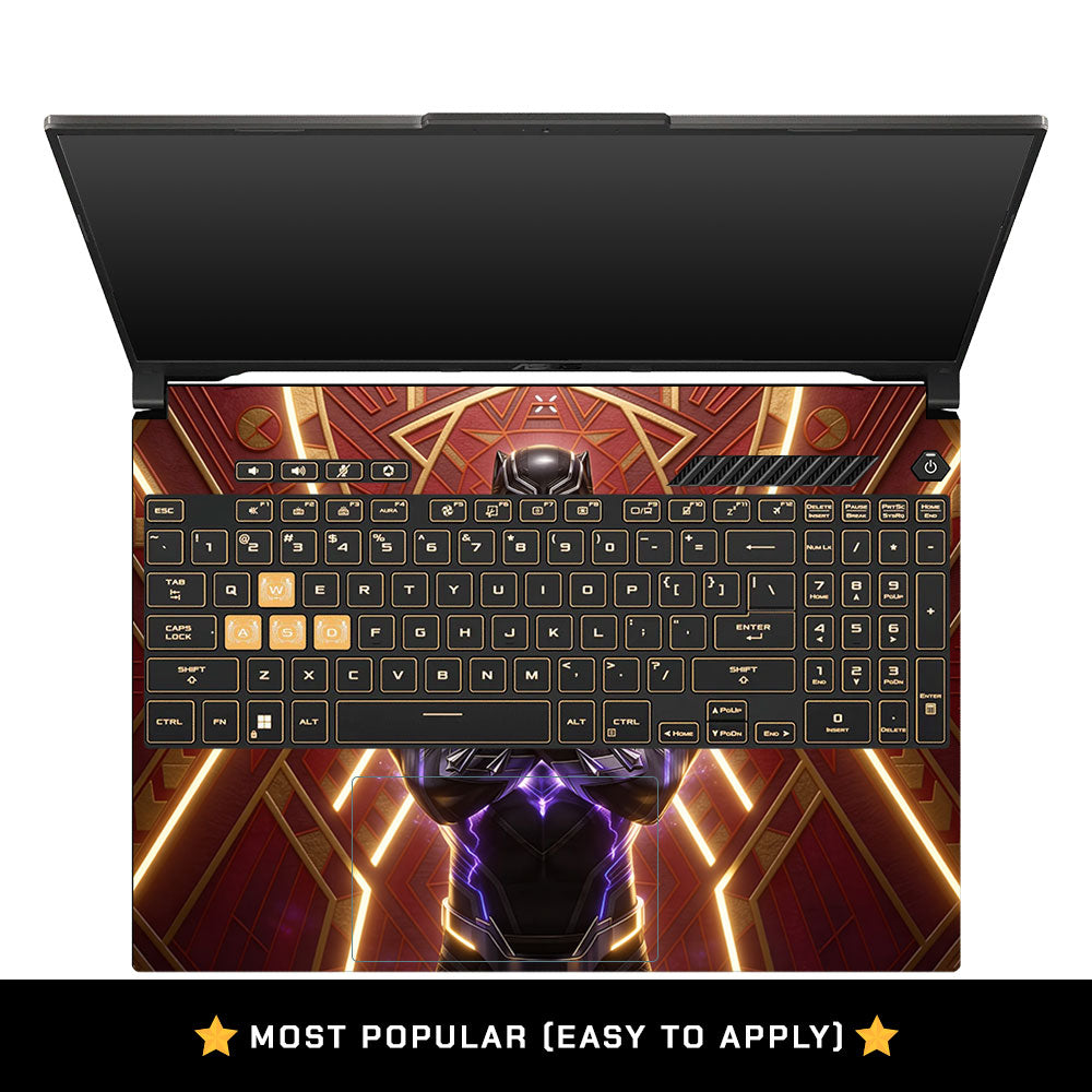 Wakanda Royal Power Asus TUF Gaming F16 and TUF Gaming A16 Laptop Skin