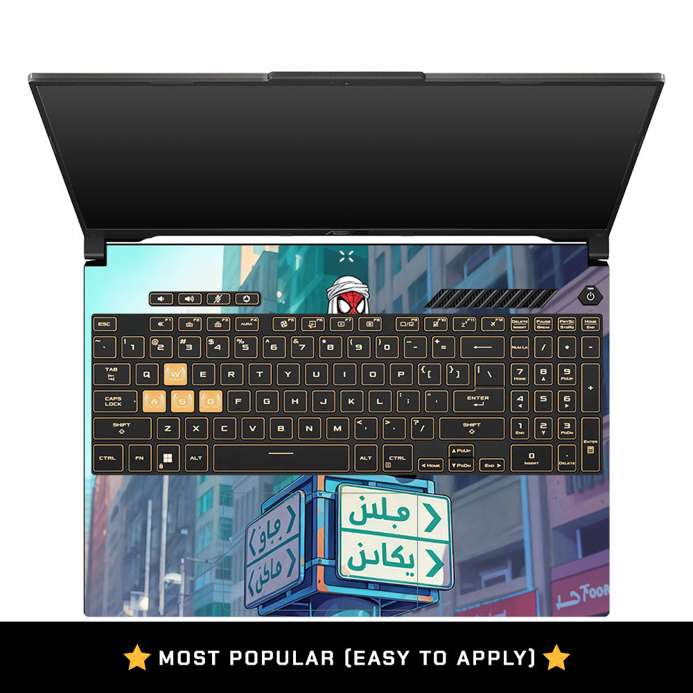 Desert Web Hero Asus Gaming V16 V3607 Laptop Skin
