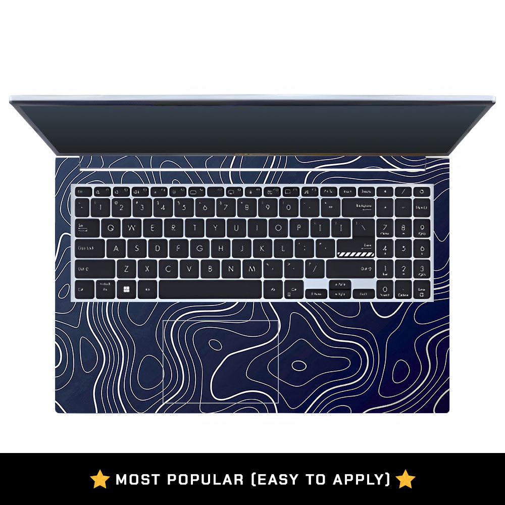 Fluid Lines Design Asus Vivobook 15 X1502VA Laptop Skin