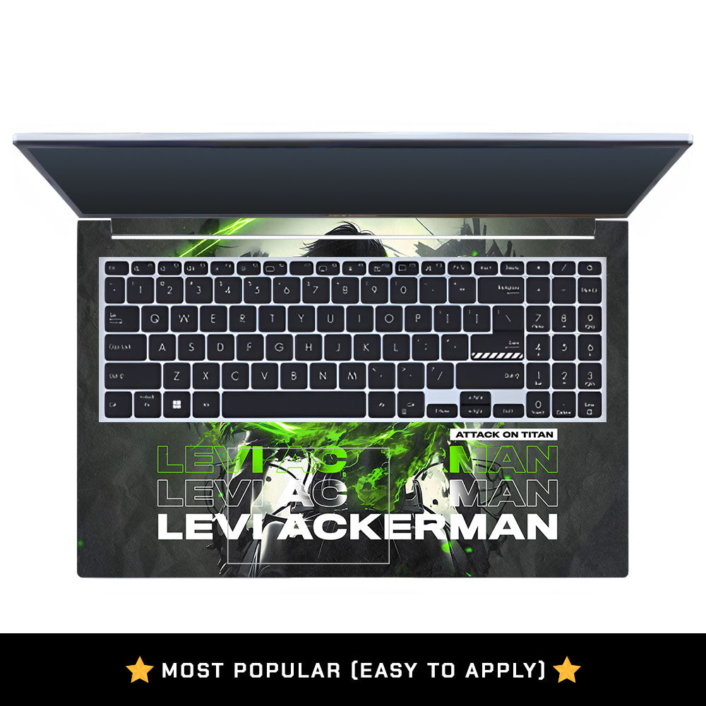 Levi Ackerman Neon Fury Asus Vivobook 15 X1502VA Laptop Skin