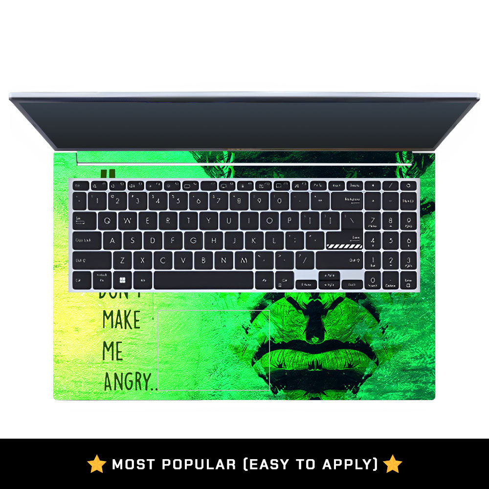 Hulk Don't Make Me Angry Asus Vivobook 15 X1502VA Laptop Skin