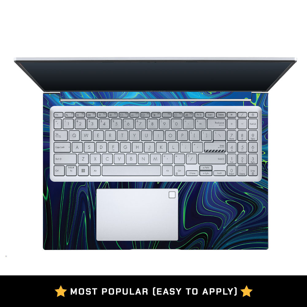Cobalt Liquid Design Asus Vivobook 16 X1605V Laptop Skin