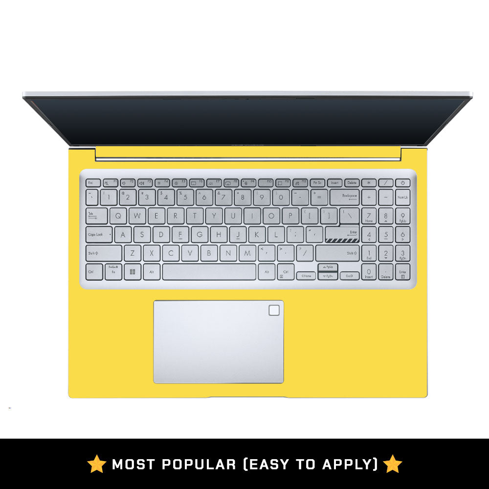 Textured Yellow Asus Vivobook 16 X1605V Laptop Skin
