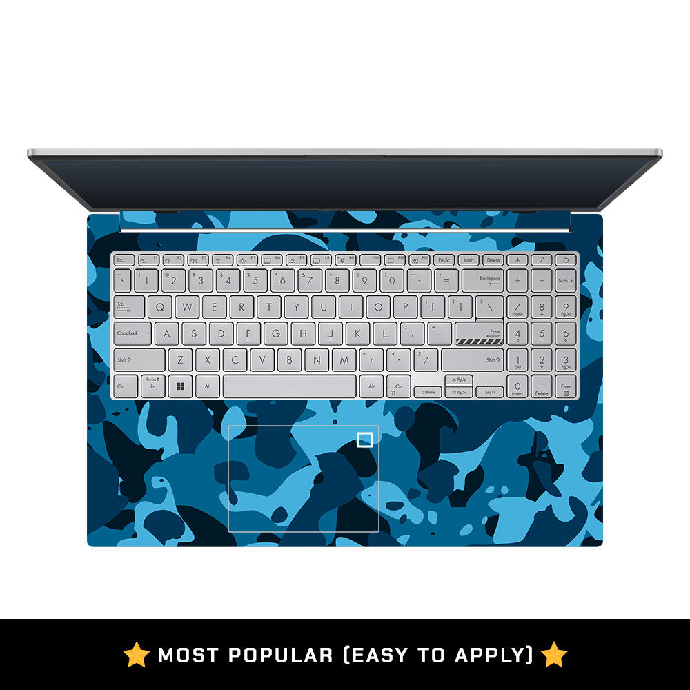 Deep Ocean Camo Asus Vivobook Go 15 E1504G Laptop Skin