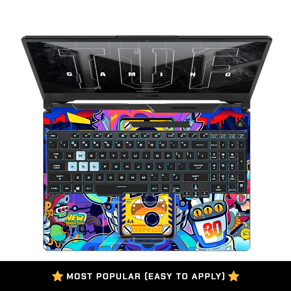 Futuristic Cyberpunk Vision Asus TUF F15 FX506 & A15 FA506 Laptop Skin