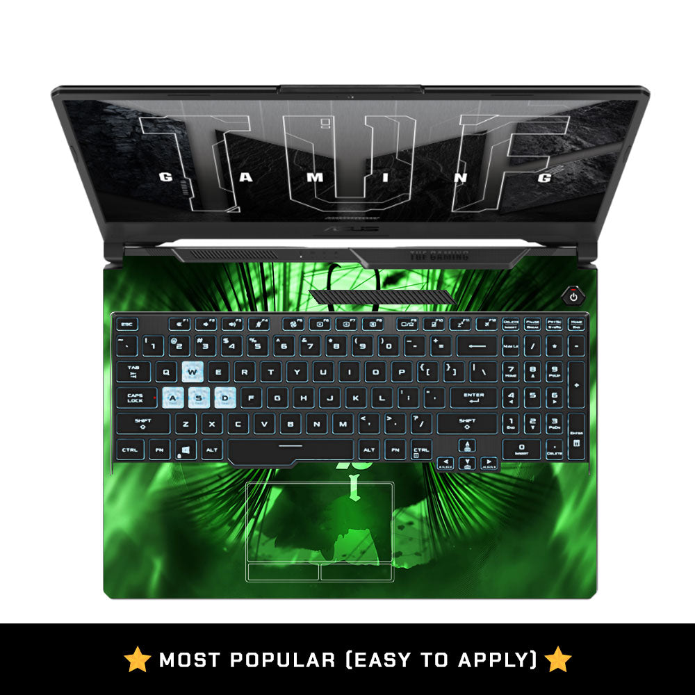 Loki's Green Aura Asus TUF F15 FX506 & A15 FA506 Laptop Skin