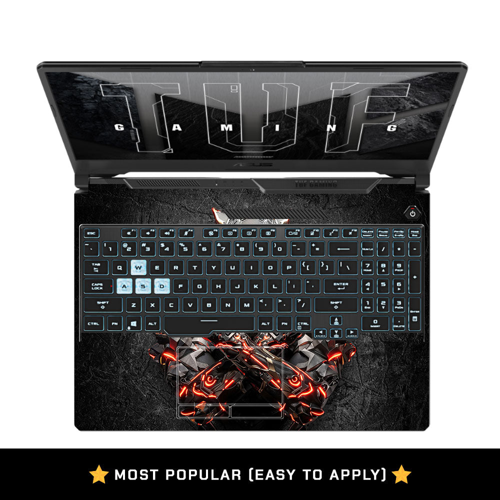 Black Panther Glowing Fury Asus TUF F15 FX506 & A15 FA506 Laptop Skin