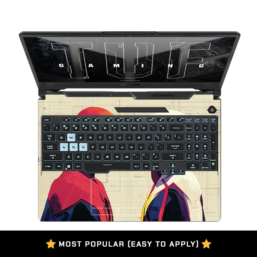 Web Hero Duo Asus TUF F15 FX506 & A15 FA506 Laptop Skin