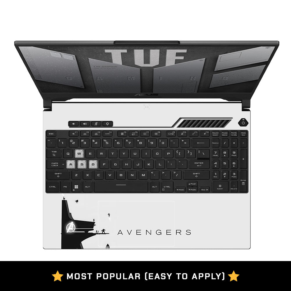 Avengers In Action Comic Asus TUF F15 FX507 and A15 FA507 Laptop Skin