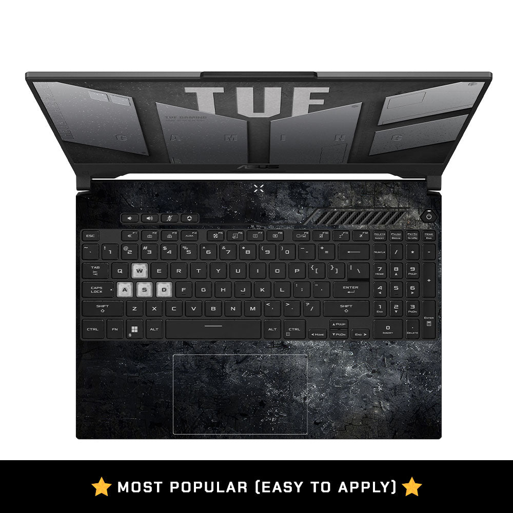 Dark Slate Armor Asus TUF F15 FX507 and A15 FA507 Laptop Skin