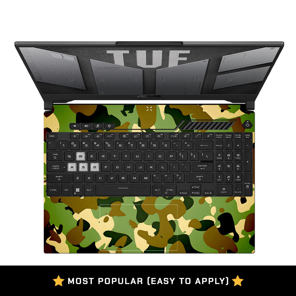 Desert Brown Camo Asus TUF F15 FX507 and A15 FA507 Laptop Skin