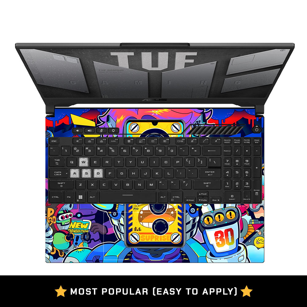 Futuristic Cyberpunk Vision Asus TUF F15 FX507 & A15 FA507 Laptop Skin