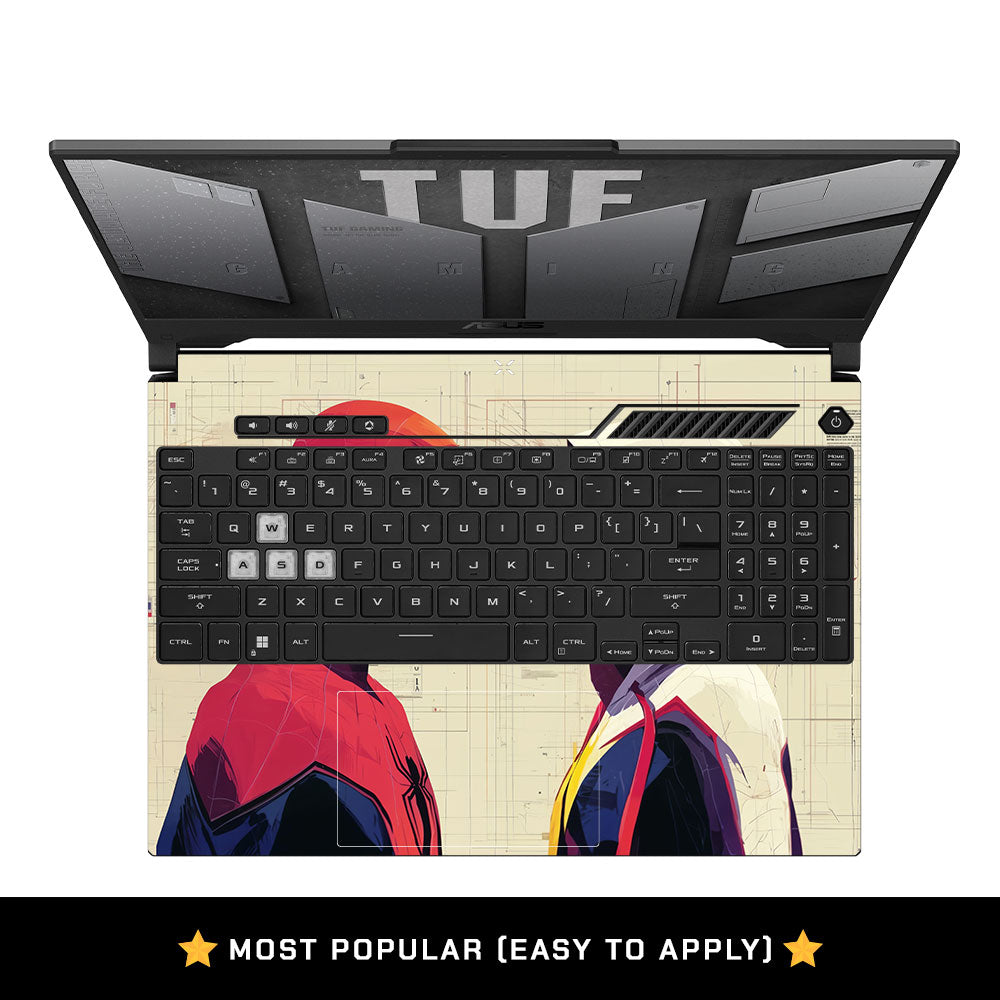 Spider Man X Spider Gwen Asus TUF F15 FX507 & A15 FA507 Laptop Skin