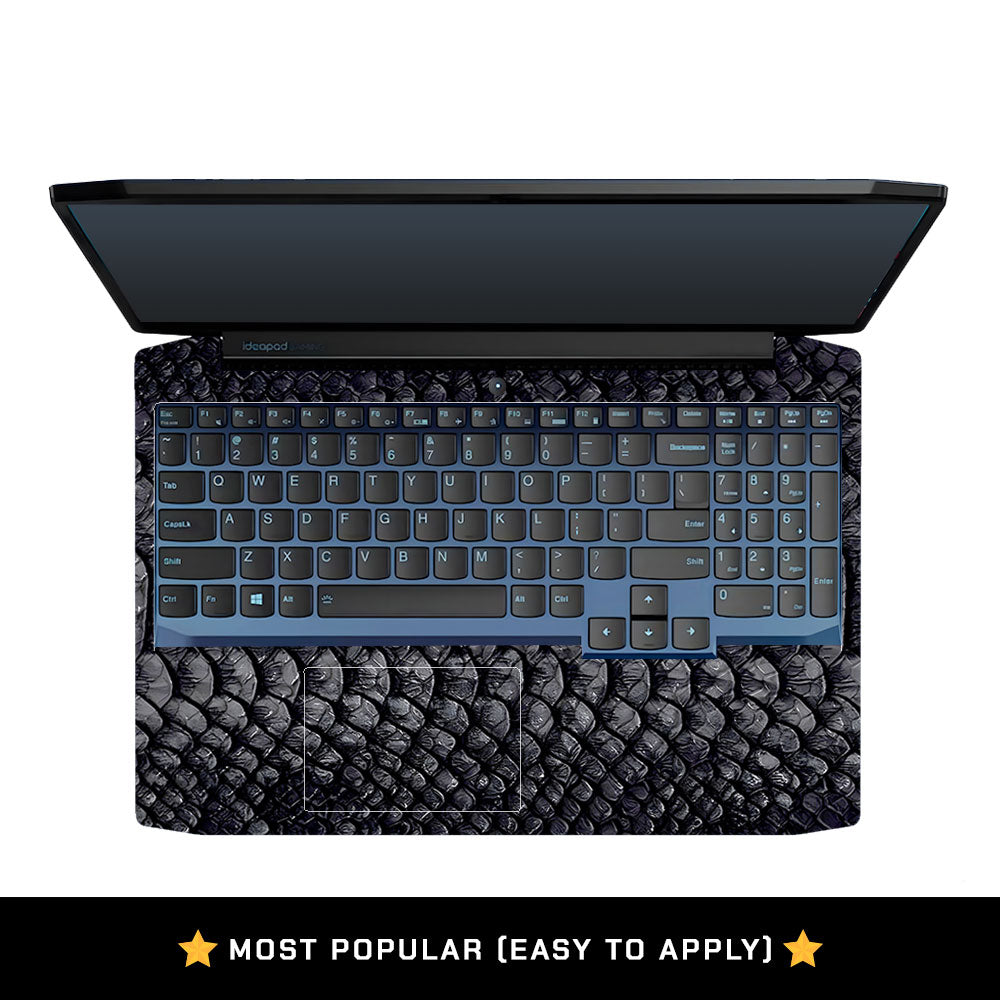 Black Dragon Scale Lenovo Ideapad Gaming 3 15ARH05 and 15IMH05 Laptop Skin