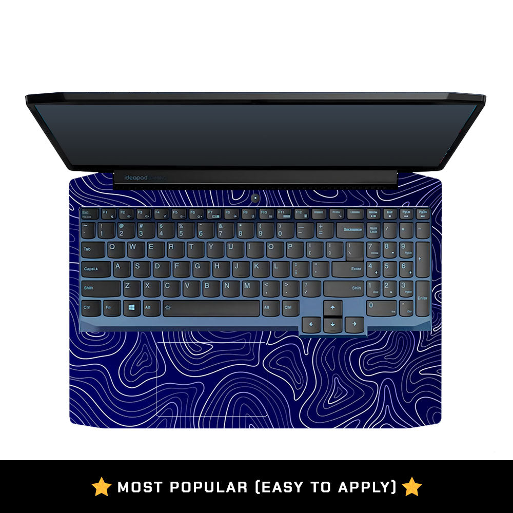 Deep Blue Contour Depths Lenovo Ideapad Gaming 3 15ARH05 and 15IMH05 Laptop Skin