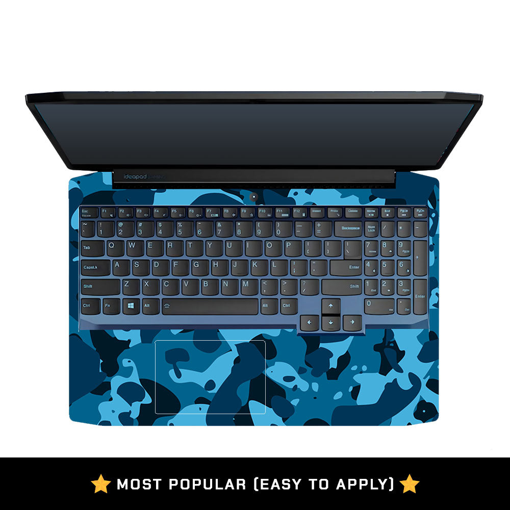 Deep Ocean Camo Lenovo Ideapad Gaming 3 15ARH05 and 15IMH05 Laptop Skin
