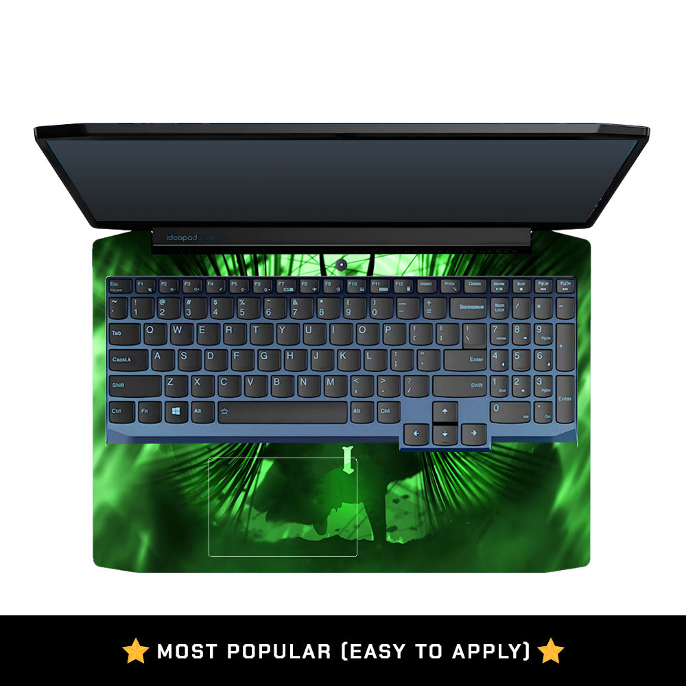Loki's Green Aura Lenovo IdeaPad Gaming 3 15ARH05 and 15IMH05 Laptop Skin